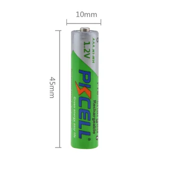  4Pcs/PKCELL AAA Batérie Ni-MH 850mAh 1.2 V AAA Batérie 3A Nabíjateľná Batéria Baterias Bateria
