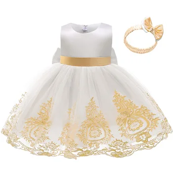  Kvetinové Dievčatá Šaty 2021 Elegantné Princezná Sequin Šaty Deti Vianočné Oblečenie Princezná Bowknot Tutu Šaty Dieťa Plesové Šaty Prom