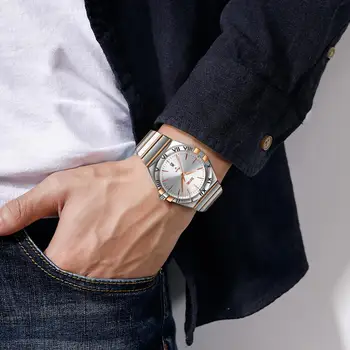  SKMEI Top Značky Luxusné Nehrdzavejúcej Ocele, Quartz Muži Hodinky Vodotesné Dátum Čas náramkové hodinky Fashon Muž Hodiny reloj hombre 9257