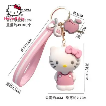  Hello Kitty Keychain Prívesok Cartoon Lady Taška Ozdoby Tvorivé Osobnosti Keychain Pár Darček