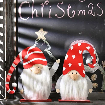  Tvorivé Vianočné Dekorácie, Drevené Doplnky, Vianočné Dekorácie Pre Domov Noel Vianočné Drevené Dekorácie Stola Santa Claus