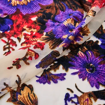  Kaleidoskopu Vypálenými Velvet Textílie Pre Šaty Telas Por Metro Tissus Au MÈTre Ткань Для Шитья Šitie Tecido Vianočné Afriky