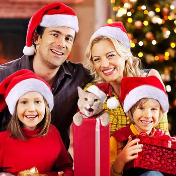  3D Vianočné Dekorácie, pre Dospelých, Deti Opakovane Santa Claus Fúzy Maska Santa Claus Klobúky Unisex pre Cosplay a Vianočný Večierok