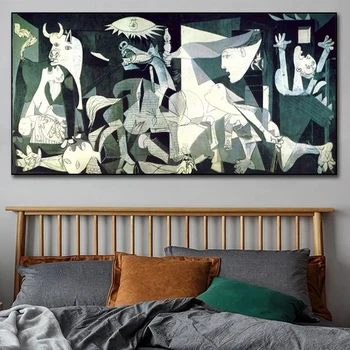  Slávny Guernica Podľa Picasso Plátne, Obrazy na Stenu Umenie Plagáty a Vytlačí Picasso Wall Art Obrázky pre Obývacia Izba Cuadros