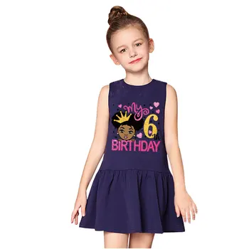  Šťastný Birhday Dievča Žehlička na Patch pre Čierne Oblečenie Dievča Nálepky Deti Heat Transfer Tlač T-Shirt Obtlačky Diy Nášivka Odznaky