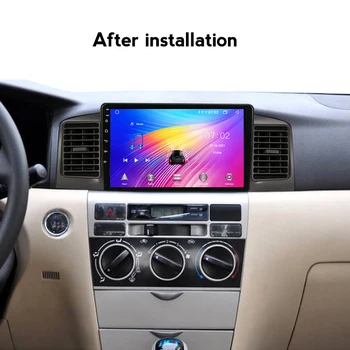  Android autorádia Pre Toyota Corolla E130 E120 2000-2004 Autoradio Carplay GPS Multimediálne Video Prehrávač, Navigácia Č. 2 din Audio