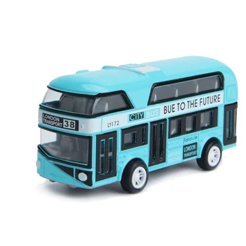  1:43 Model Auta, Double-decker London Bus Zliatiny Diecast Vozidla, Hračky Pre Deti, Chlapci vd30