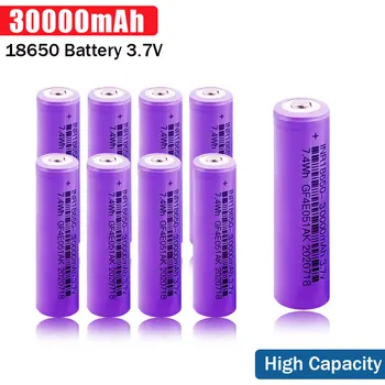  18650 Batériu Nový, Originálny 18650 3,7 v 30000mAh Lítiové Dobíjacie Batérie Pre Elektronické Nástroje Hračky Baterka