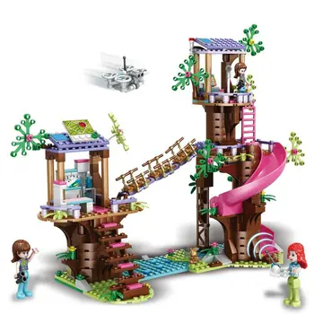  Nových Priateľov Jungle Záchranu Stavebné Bloky Base List Zábavný Park Tehly Hračky S Akčné Figúrky Model Dievča Vianočné Darčeky