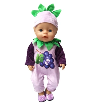  Bábika Oblečenie pre 43 cm Bábiky Baby Oblečenie Cartoon Nastaviť pre 18-Palcové Dievča Bábiku Roztomilý Zvierat Oblečenie
