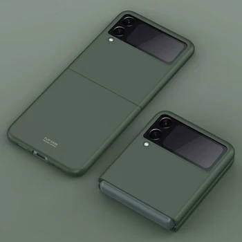  Puzdro Pre Samsung Galaxy Z Flip 3 Matný Tenký, Pevný Kryt Telefónu Pleti Dotyk Plastové Ultra Tenké puzdro pre Galaxy Z Flip3