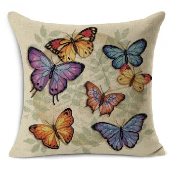  Roztomilý Motýľ Vytlačené Vankúš Vzor Dekoračné Obliečky Na Vankúš Bielizeň Námestie Hodiť Vankúš Bytový Textil