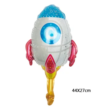  NOVÉ 1psc/Mini Priestor Astronaut Rocket Balón Dieťa Narodeniny Spaceman Loď Tému Party Dekorácie, Hliníkové Balón