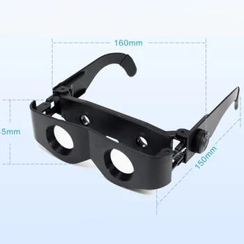  Headset Okuliare, Lupy 10X Zameranie Dvojité Objektív lupou Hľadať Okuliare Rybárske Vzhľad Drift Špeciálny Nástroj Zväčšovacie Sklo