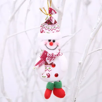  4Pcs Vianočné Ozdoby Diy Nový Rok Vianočné Darčeky Santa Claus Snehuliak Strom Prívesok Bábika Zavesiť Dekorácie pre Domov Noel Natal