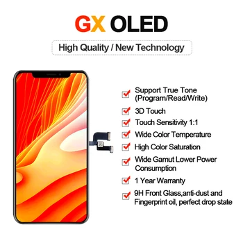  GX ON OLED Pre iPhone X XS XSMAX 11LCD Obrazovke Digitalizátorom. Montáž Nahradenie GX Mäkké Pre iPhone XS Zobraziť MAX 11 PRO OLED Najlepšie