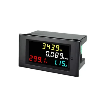  LCD 4 v 1 jednosmerný (DC) Elektromer Monitor Voltmeter Ammeter DC14.00-600.0 V 20A/50A/100A Volt Watt Amp KWH Monitor
