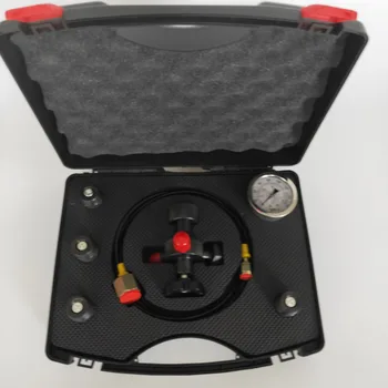  0-400Bar 6000Psi tlakomer test kit tlakomer súpravy hydraulický akumulátor dusíka plnenie ventil päť typov adaptérov