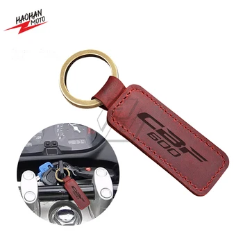  Pre Honda CBF600 CBF 600 Tlačidlo Motocykel Keychain Cowhide Krúžok na kľúče