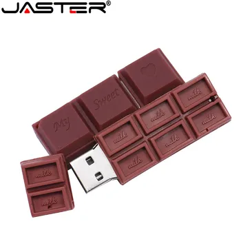  JASTER Módne tvorivé Silica gel U diskov hranolky, zmrzlina, čokoláda USB 2.0 s veľkosťou 4 gb, 128 GB 16 GB 32 GB, 64 GB USB flash disk