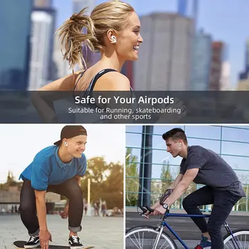 Pre Airpods 1 2 Pro Ucho Háčiky Kompatibilné Slúchadlá Klipy Uší Držiak pre Šport Beh a Cyklistika a Iné Vnútorné-Vonkajšie Aktivity