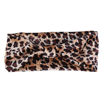  2020 Najnovšie Retro Leopard Turban Hlavový Most Hairband Pre Dievčatá, Deti Vlasy Hlavu Hoop Kapela Zábal Príslušenstvo Scrunchie Headdress Pásma