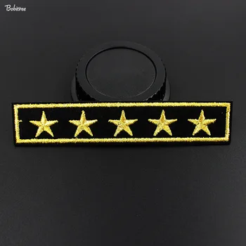  5 Hviezd Armády Vojenský Odznak Handričkou Patch Žehlička Na Vyšívané Appliques pre Bundy Džínsy Batoh DIY Nálepky