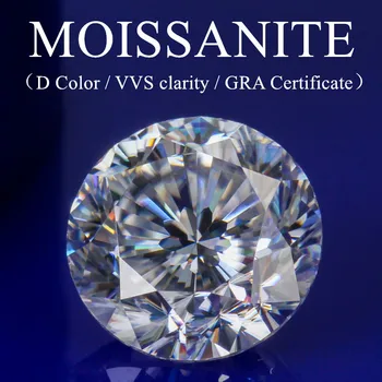  Moissanite voľné kameň okrúhly tvar Sŕdc a Šípov STIAHNUŤ Certifikát D farba vysokej kvality na šperky robiť