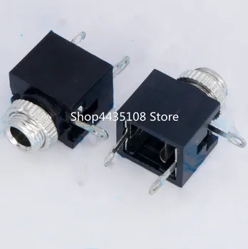  10Pcs Kvalitné 3,5 mm Samica Audio Konektor 3 Pin DIP Slúchadlá Jack Zásuvka Mono Kanál, PJ-301M PJ301M