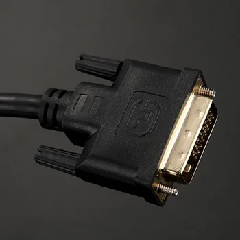  Kompatibilný s HDMI-DVI Kábel Muž 24+1 DVI-D Male Adaptér Pozlátené pre HDTV 1080P DVD Projektor PlayStation 4 PS4/3 TV BOX