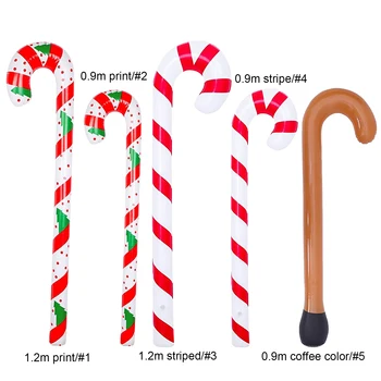  Nafukovacie Vianočné Candy Cane PVC Ľahký Balón Visí Ozdoby, Vianočné Dekorácie, Domáce Stranu Balóny Ozdobu