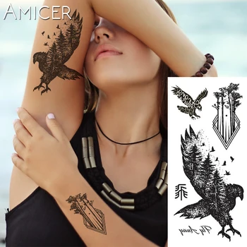  1 Kus Fantázie, Farieb Slobody Vták Fénix Hot Veľké Zviera Dočasné Tetovanie Nepremokavé Tetovanie Nálepka Pre Ženy Muži