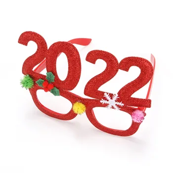  Vianočné Ponúka 2021 Veselé Vianočné Ozdoby Okuliare, Rám, Photo Booth Rekvizity Vianočné Darčeky Navidad Strana Navrhne Nový Rok 2022