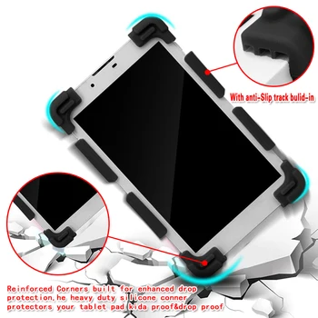  Pre Huawei MediaPad 10 M2/M3 Lite 10/M5 10 Pro/M6/MediaPad T5 10 Tablet Mäkké Silikónové Stojan Shockproof Tablet Mäkké Puzdro+Dotykové Pero