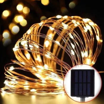  Solárne LED Vonkajšie String Svetlá Nepremokavé Rozprávkových Svetiel Dovolenku Strany Svadobné, Vianočné Dekorácie 10/50/100/200/300 Led Svetlo