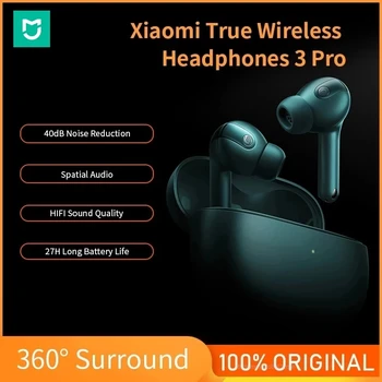  Xiao Slúchadlá 3 Pro Mi Bezdrôtové Slúchadlá TWS BT 5.2 Slúchadlá 40dB Zníženie Hluku 40dB Nepremokavé Headset S Mikrofónom