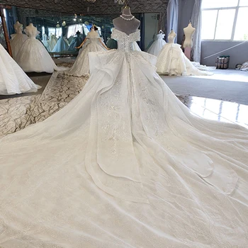  HTL2199 Luxusné svadobné šaty s cape korálkové plesové šaty, krátke rukávy vysokej neckine čipky vestido de noiva princesa skutočné fotografie