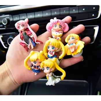  Anime Sailor Moon Auto, Interiér Dekorácie Doplnky Odvzdušňovací Parfum Klip Aromaterapia Roztomilý Dievča Cartoon Príchuť Ozdoby