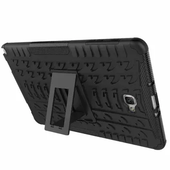  Puzdro pre Samsung Galaxy Tab 10.1 2016 SM-P580 P585 s s pen Stojan, Kryt Shockproof Gumový Nárazník Dvojitá Vrstva Brnenie Kryt