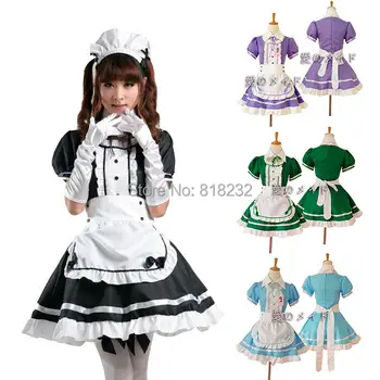  Lolita Roztomilý Zástera Slúžka Reštaurácia Šaty Maidservant Jednotné Oblečenie Anime Cosplay Kostým