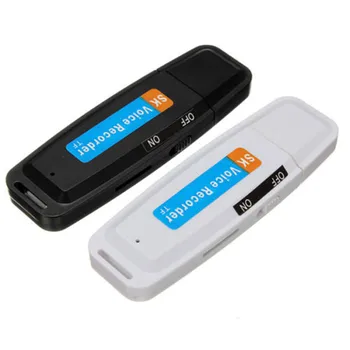  Mini U-Disk Digitálny Audio Rekordér USB 3.0 Flash Disky Maximálna Podpora 32GB Pamäťovú Kartu