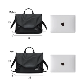  Nový Laptop Taška pre MacBook Air Pro Huawei Xiao Samsung Veľké Multi Vrecku Nepremokavá Kabelka, Notebook, Taška cez Rameno pre Ženy Muži