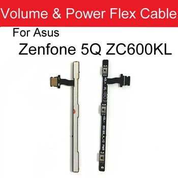  Objem & Power Flex kábel Pre Asus zenfone 5Q ZC600KL Bočné tlačidlo Prepnúť Tlačidlo Pre Asus Zenfone 5 Lite SD630 SD430 opravy dielov