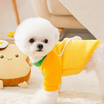 Pet Oblečenie Pre Malý Pes Mačka tričko Jeseň a v zime toast taška malé psie oblečenie, sveter malý pes mačka oblečenie