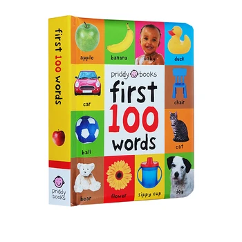  Knihy pre Deti Raného Vzdelávania Prvých 100 Zvieratá Slov V angličtine pevná Väzba Rada Knihy Deti učia po anglicky, Obrázkové Knihy
