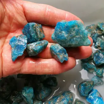  100g Prírodné Suroviny Modrá Apatitu Crystal Kameňa, Štrku Drsné Liečivých Minerálnych odber