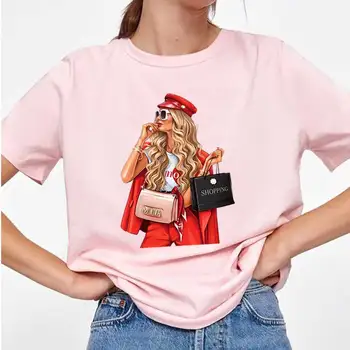  Funny Girl Železa-Na Prevod Na Oblečenie DIY Úrovni Umývateľný T-Shirts Thermo Samolepiace Záplaty Krásnu Dámu, Nálepky Appliqued