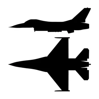  14.9*15.2 CM Osobnosti Dve F-16 Fighting Falcon počítač Nálepky, Reflexné Vinylové Nálepky computertoon
