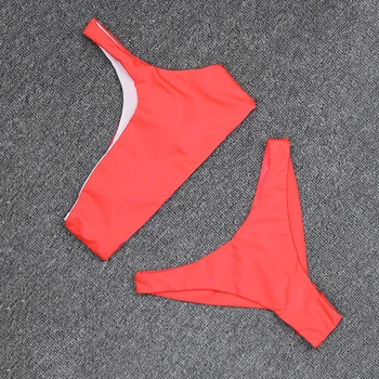  Letné Sexy Leoprad Pring Jedného Pleca Bikini Set 2021 Nový Príchod Ženy, Dve Kus Plavky Vysoký Pás Plavky, Plážové Oblečenie