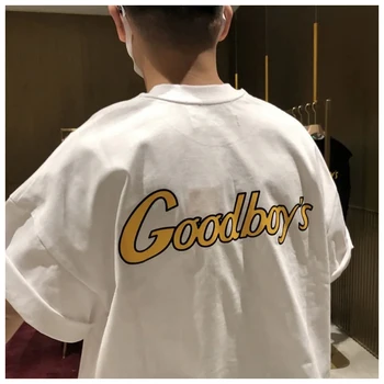  Vysoká kvalita xoxogoodboy 2021 lete new street list vytlačený o-neck T-shirt hip hop voľné Ulici krátke rukáv top